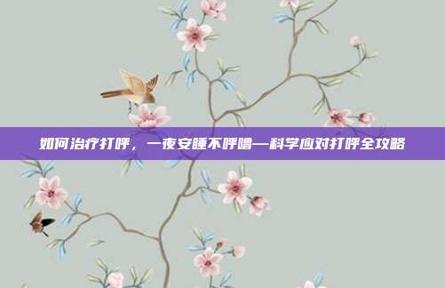 如何治疗打呼,一夜安睡不呼噜—科学应对打呼全攻略