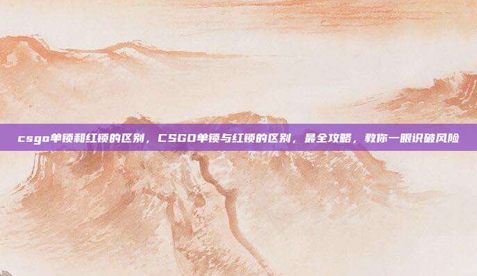 csgo单锁和红锁的区别,CSGO单锁与红锁的区别,最全攻略,教你一眼识破风险