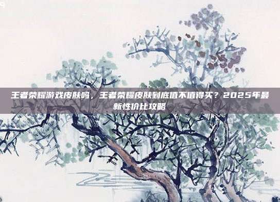 王者荣耀游戏皮肤吗,王者荣耀皮肤到底值不值得买?2025年最新性价比攻略