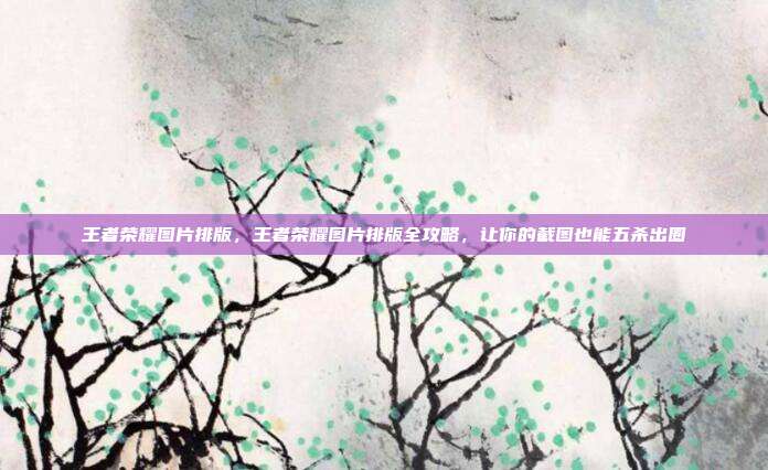 王者荣耀图片排版，王者荣耀图片排版全攻略，让你的截图也能五杀出圈