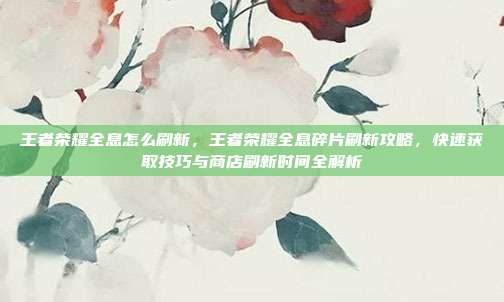 王者荣耀全息怎么刷新，王者荣耀全息碎片刷新攻略，快速获取技巧与商店刷新时间全解析