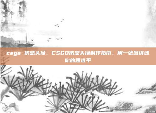 csgo 伤感头像,CSGO伤感头像制作指南,用一张图讲述你的意难平