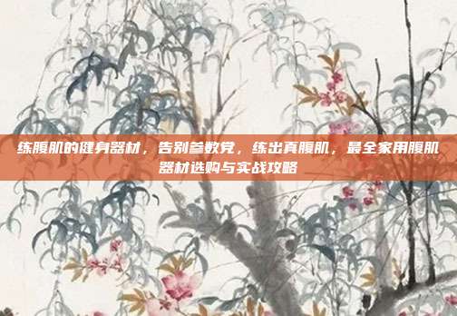 练腹肌的健身器材,告别参数党,练出真腹肌,最全家用腹肌器材选购与实战攻略
