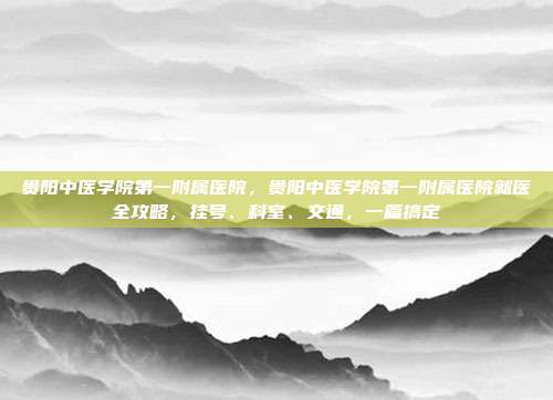 贵阳中医学院第一附属医院，贵阳中医学院第一附属医院就医全攻略，挂号、科室、交通，一篇搞定