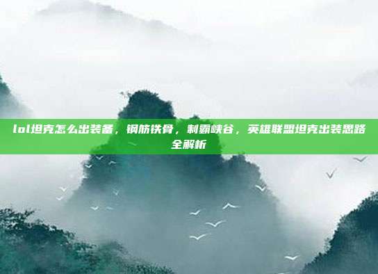 lol坦克怎么出装备,钢筋铁骨,制霸峡谷,英雄联盟坦克出装思路全解析