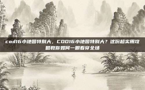 cod16小地图特别大,COD16小地图特别大?这份超实用攻略教你如何一眼看穿全场