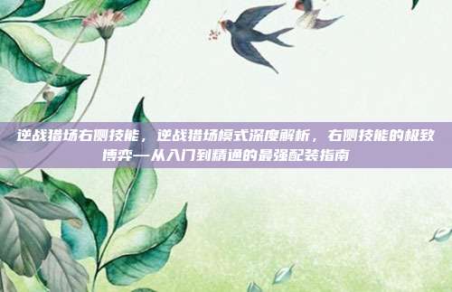 逆战猎场右侧技能,逆战猎场模式深度解析,右侧技能的极致博弈—从入门到精通的最强配装指南