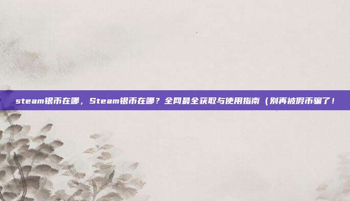 steam银币在哪,Steam银币在哪?全网最全获取与使用指南(别再被假币骗了!