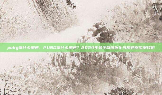 pubg拿什么加速,PUBG拿什么加速?2024年最全网络优化与加速器实测攻略