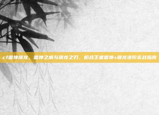 cf雷神屠龙,雷神之威与屠龙之刃,枪战王者雷神+屠龙进阶实战指南