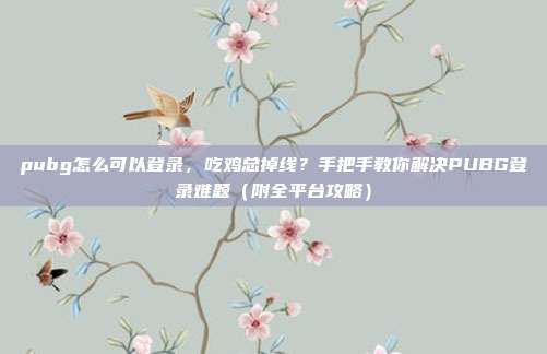 pubg怎么可以登录，吃鸡总掉线？手把手教你解决PUBG登录难题（附全平台攻略）