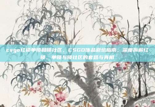 csgo红锁单锁和锁社区,CSGO饰品避坑指南,深度拆解红锁、单锁与锁社区的套路与真相
