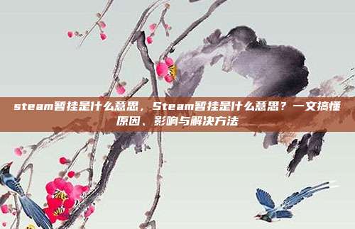 steam暂挂是什么意思,Steam暂挂是什么意思?一文搞懂原因、影响与解决方法