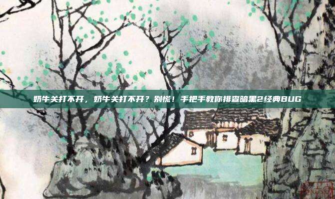 奶牛关打不开，奶牛关打不开？别慌！手把手教你排查暗黑2经典BUG