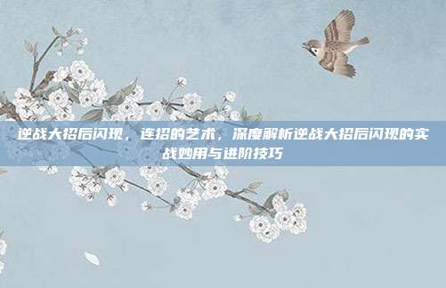 逆战大招后闪现,连招的艺术,深度解析逆战大招后闪现的实战妙用与进阶技巧