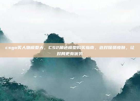 csgo买人物模型大,CS2角色模型购买指南,选对探员皮肤,让对局更有优势