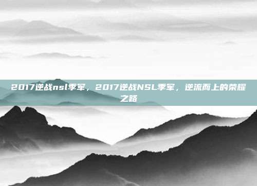 2017逆战nsl季军，2017逆战NSL季军，逆流而上的荣耀之路