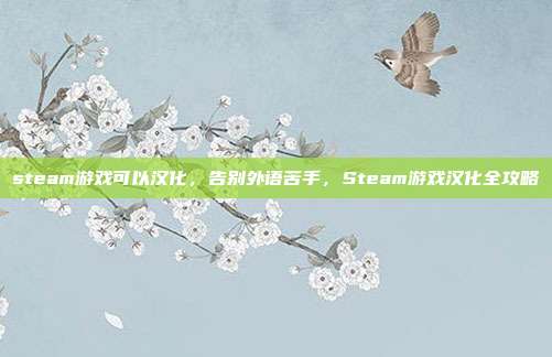 steam游戏可以汉化，告别外语苦手，Steam游戏汉化全攻略