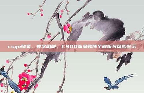 csgo赌菜，数字陷阱，CSGO饰品赌博全解析与风险警示