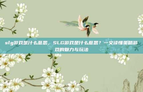 slg游戏是什么意思，SLG游戏是什么意思？一文读懂策略游戏的魅力与玩法