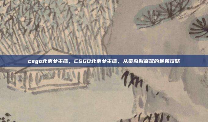csgo北京女主播，CSGO北京女主播，从菜鸟到高玩的逆袭攻略