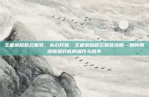 王者荣耀赵云服装，从心开始，王者荣耀赵云服装攻略—如何用皮肤提升你的操作与胜率