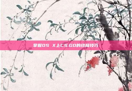 掌握OS X上CS:GO的终极技巧