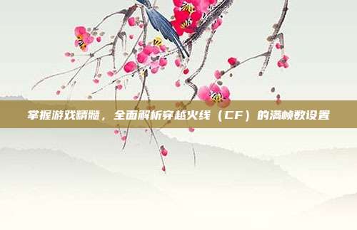 掌握游戏精髓,全面解析穿越火线(CF)的满帧数设置