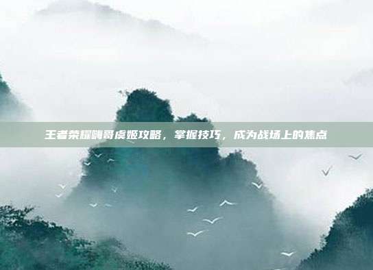 王者荣耀嗨哥虞姬攻略,掌握技巧,成为战场上的焦点
