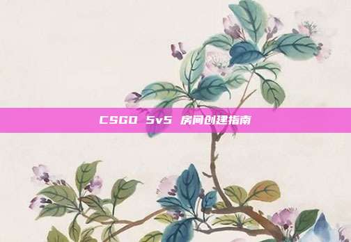 CSGO 5v5 房间创建指南
