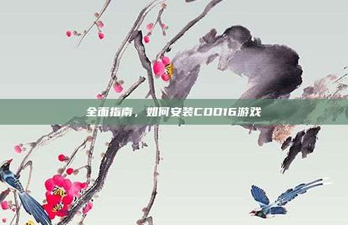 全面指南，如何安装COD16游戏