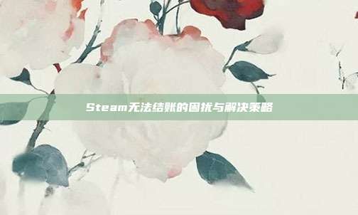 Steam无法结账的困扰与解决策略