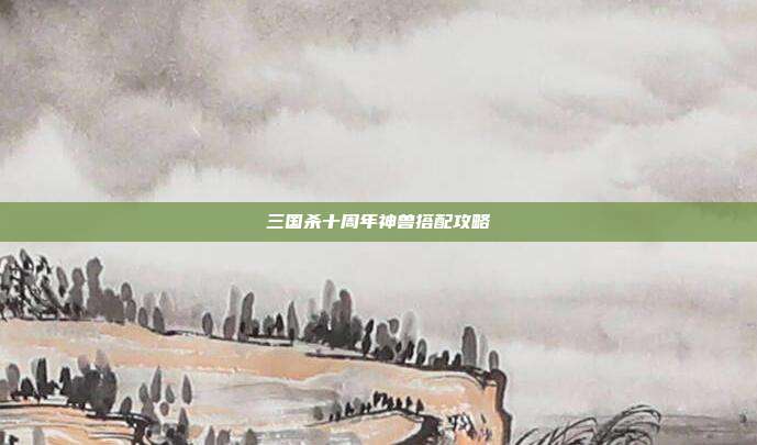 三国杀十周年神兽搭配攻略