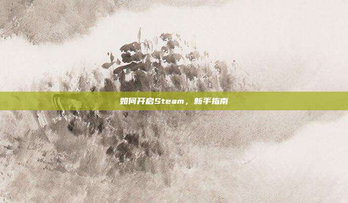 如何开启Steam，新手指南