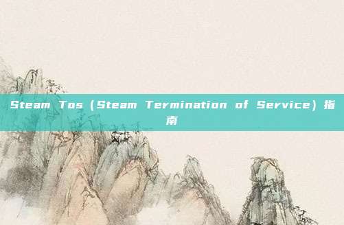 Steam Tos（Steam Termination of Service）指南