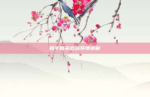 和平精英追踪导弹讲解