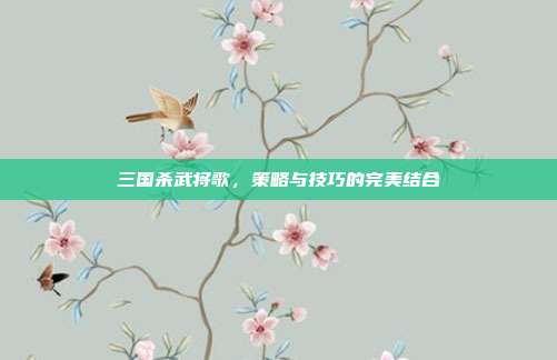 三国杀武将歌，策略与技巧的完美结合