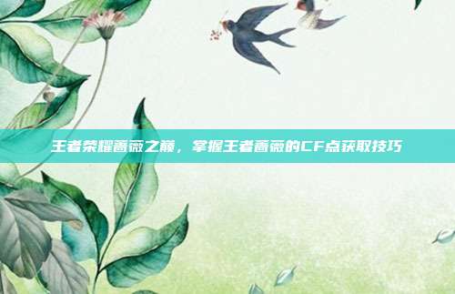 王者荣耀蔷薇之巅,掌握王者蔷薇的CF点获取技巧