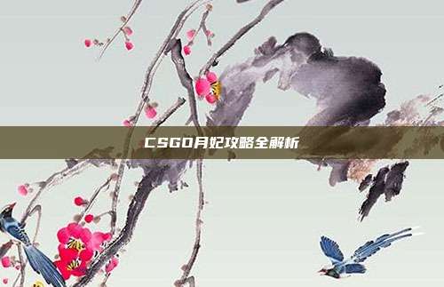 CSGO月妃攻略全解析