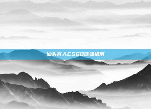 汕头真人CSGO体验指南