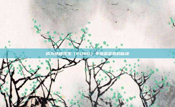 成为绝地求生(PUBG)专业鉴定员的秘诀