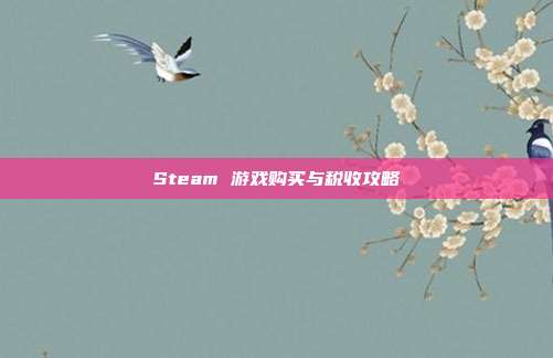 Steam 游戏购买与税收攻略