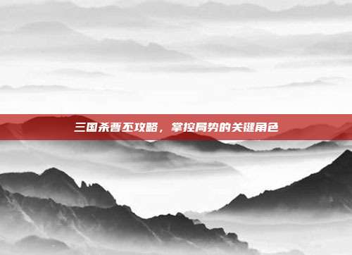 三国杀曹丕攻略，掌控局势的关键角色