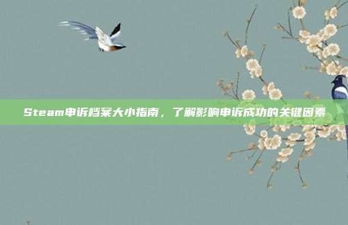 Steam申诉档案大小指南，了解影响申诉成功的关键因素