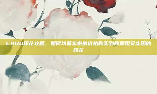 CSGO印花攻略,如何以最实惠的价格购买到既美观又实用的印花