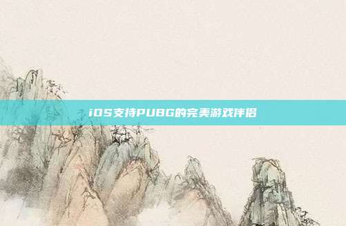 iOS支持PUBG的完美游戏伴侣