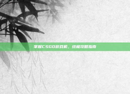 掌握CSGO游戏机,终极攻略指南