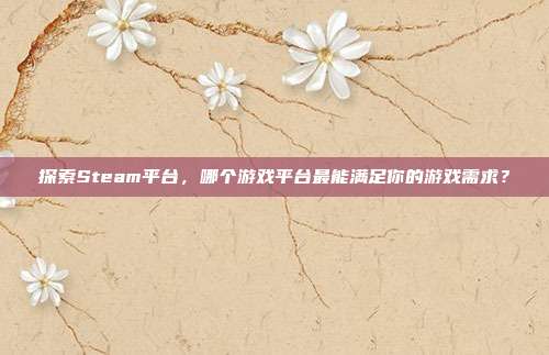 探索Steam平台，哪个游戏平台最能满足你的游戏需求？