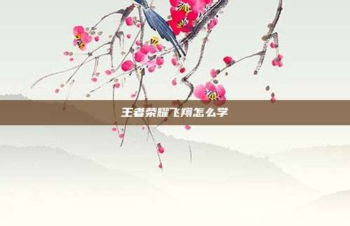 王者荣耀飞翔怎么学