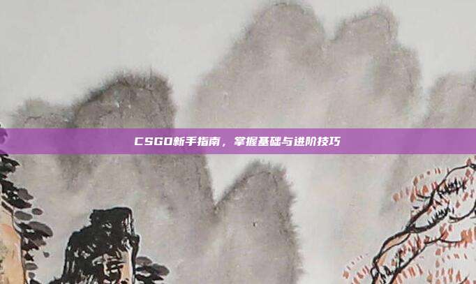 CSGO新手指南，掌握基础与进阶技巧